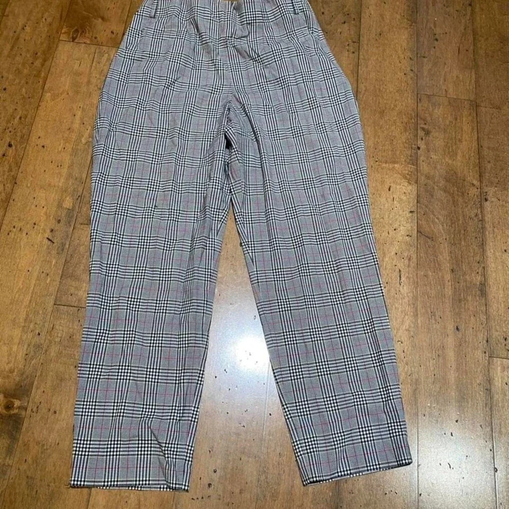 1.State Glen Plaid Checkered Ankle Trousers Size US 10